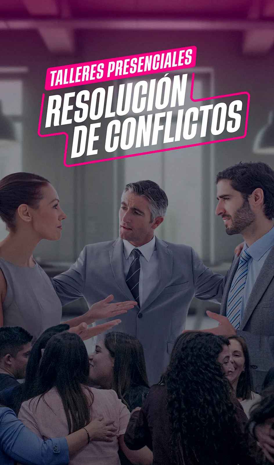 Tarjeta talleres presenciales Resolución de Conflictos