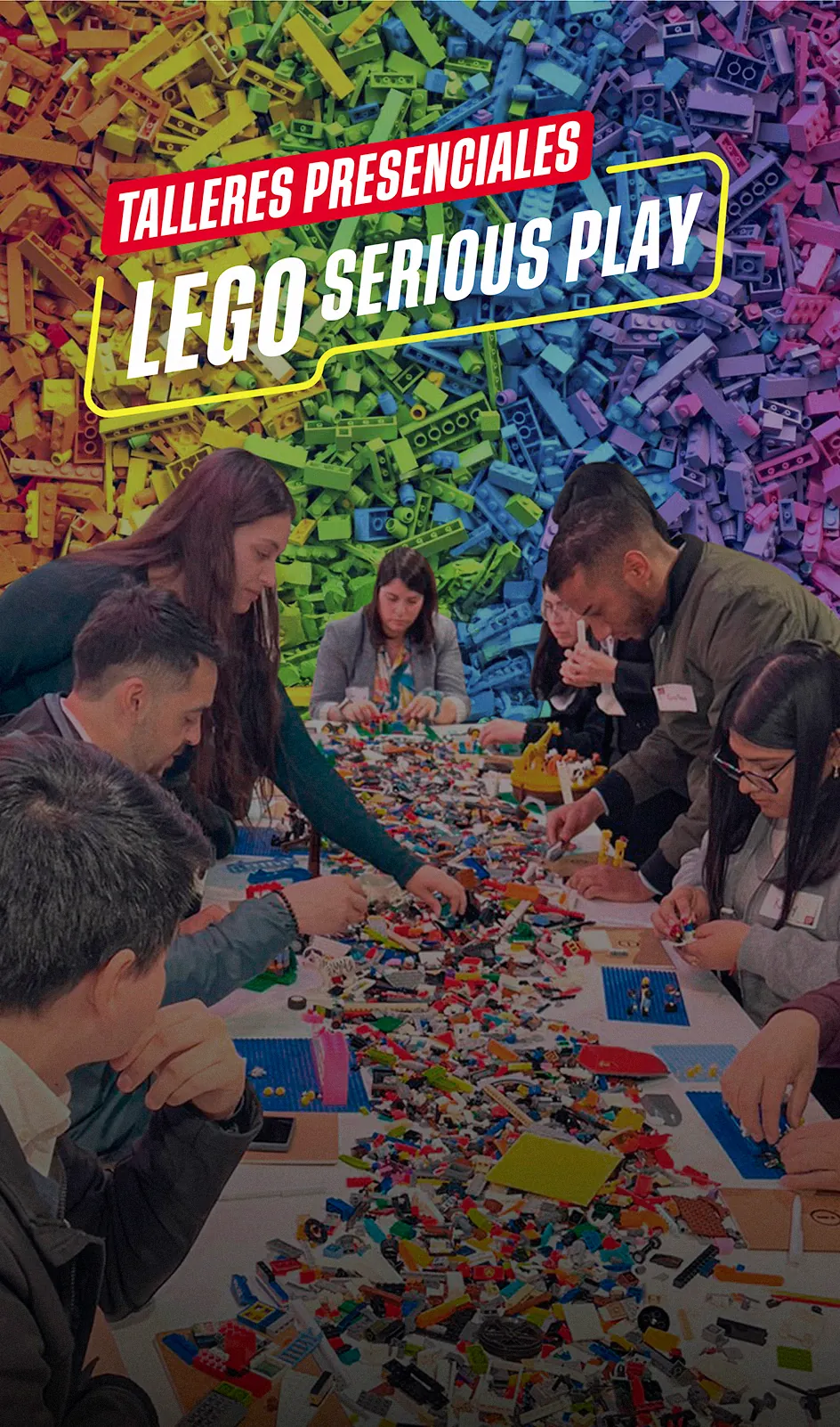 Tarjeta talleres presenciales Lego Serious Play